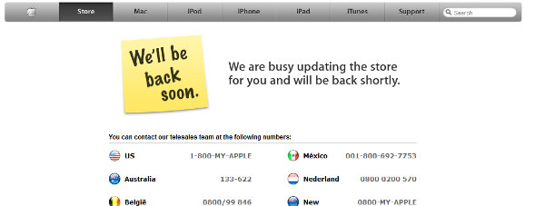 Apple Store Goes Offline